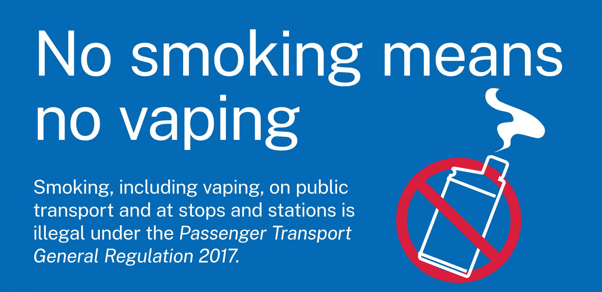 No Smoking Means No Vaping on Public Transport Busways